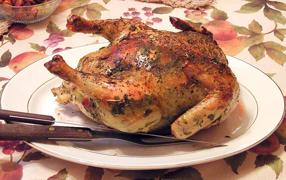 Cappone ripieno al forno