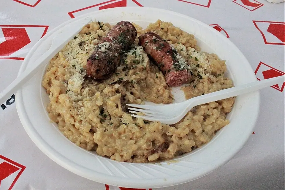 Risotto salsiccia e funghi