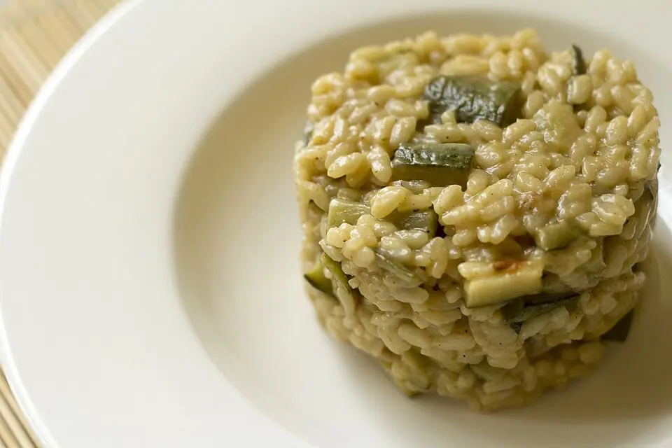 Risotto zucchine e fiori di zucca