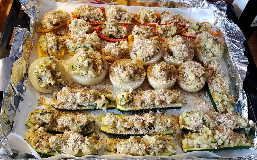 Zucchine ripiene alla ligure